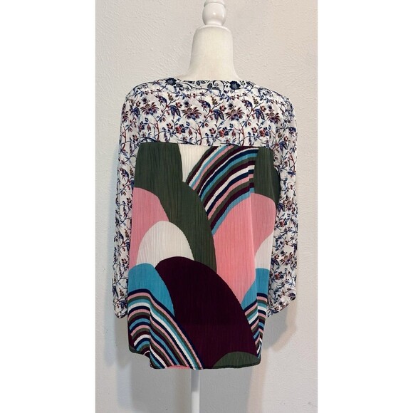 Anthropologie One September Size M  Caia Floral Blouse Boho Peasant Festival - Picture 7 of 13